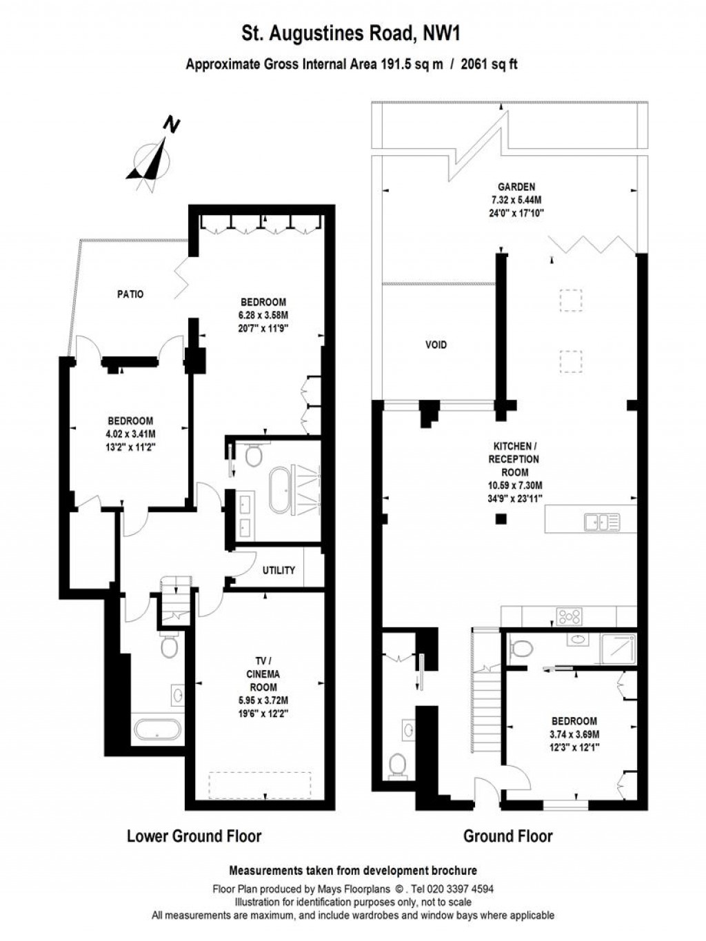 Floorplans For St. Augustines Road, London