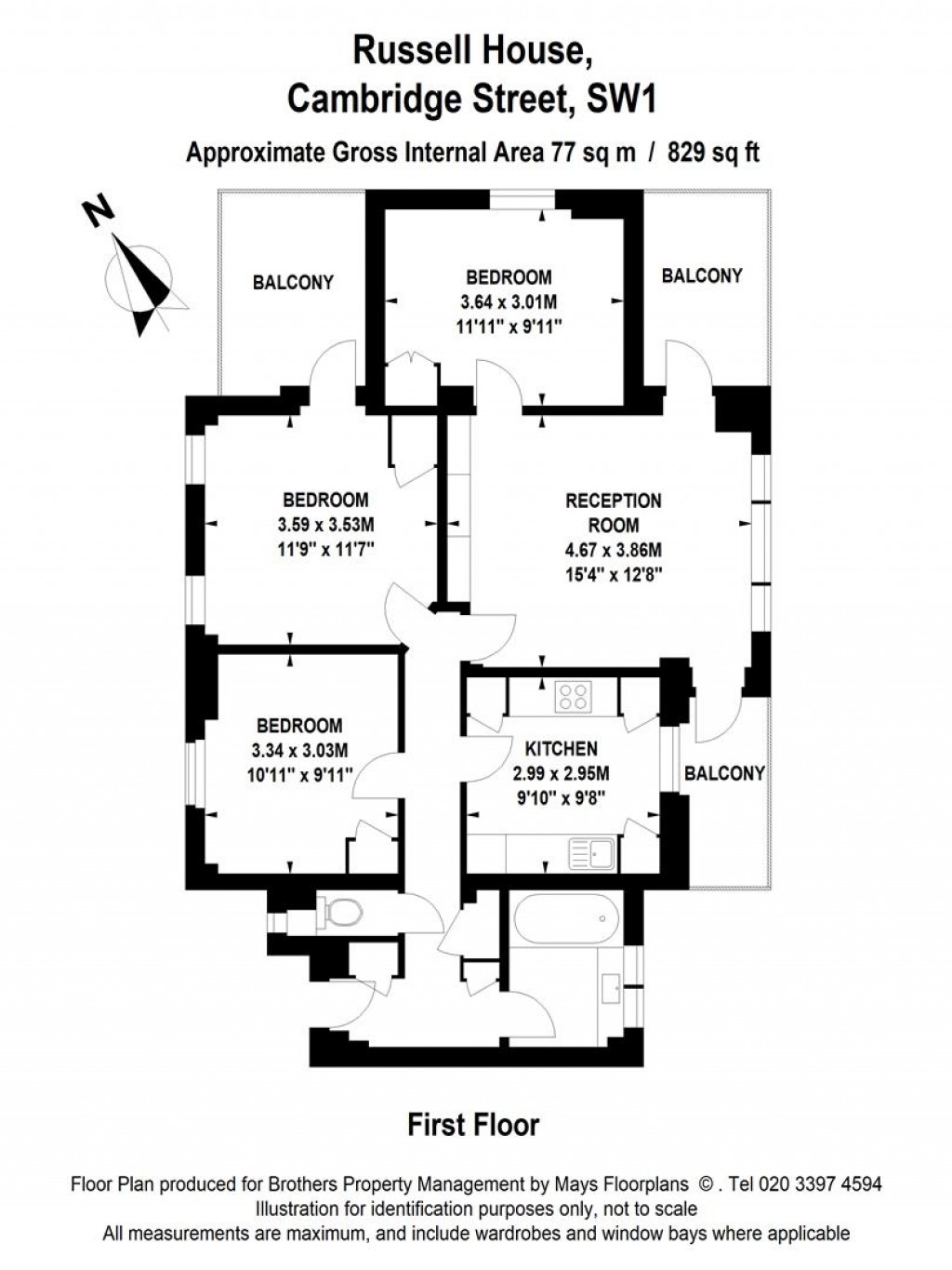 Floorplans For Cambridge Street, London